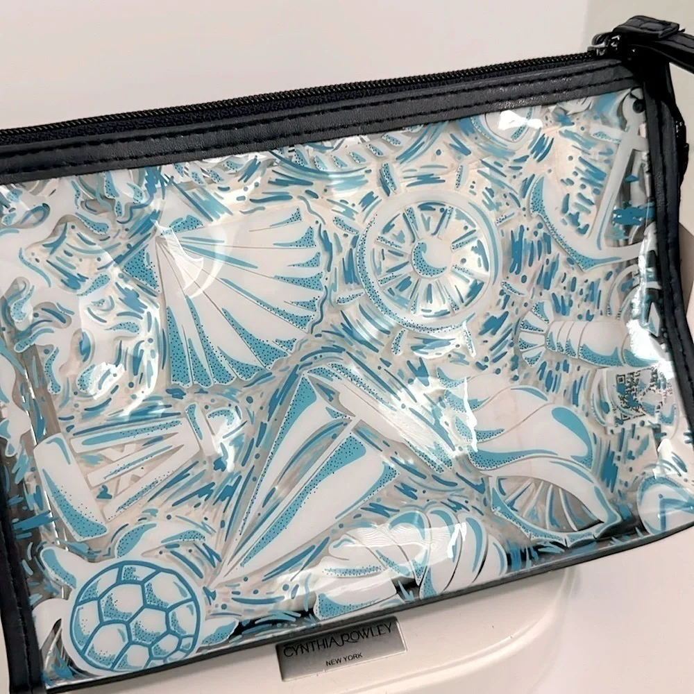 Vera Bradley clear Vinyl Wristlet BEACH- NWT